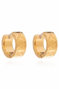 Tory Burch ZŁOTY Kolczyki z monogramem