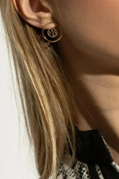 Tory Burch ZŁOTY Kolczyki z kryształami