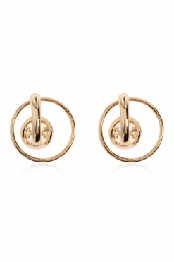 Tory Burch ZŁOTY Kolczyki z kryształami