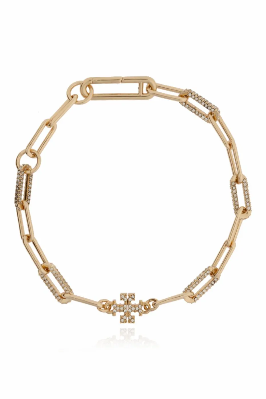 Tory Burch ZŁOTY Mosiężna bransoleta