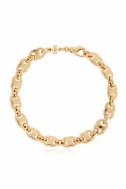 Tory Burch ZŁOTY Mosiężna bransoleta