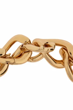 Tory Burch ZŁOTY Mosiężna bransoleta