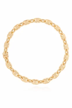 Tory Burch ZŁOTY Mosiężny naszyjnik