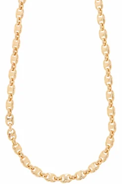 Tory Burch ZŁOTY Mosiężny naszyjnik