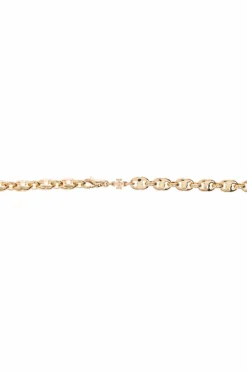 Tory Burch ZŁOTY Mosiężny naszyjnik