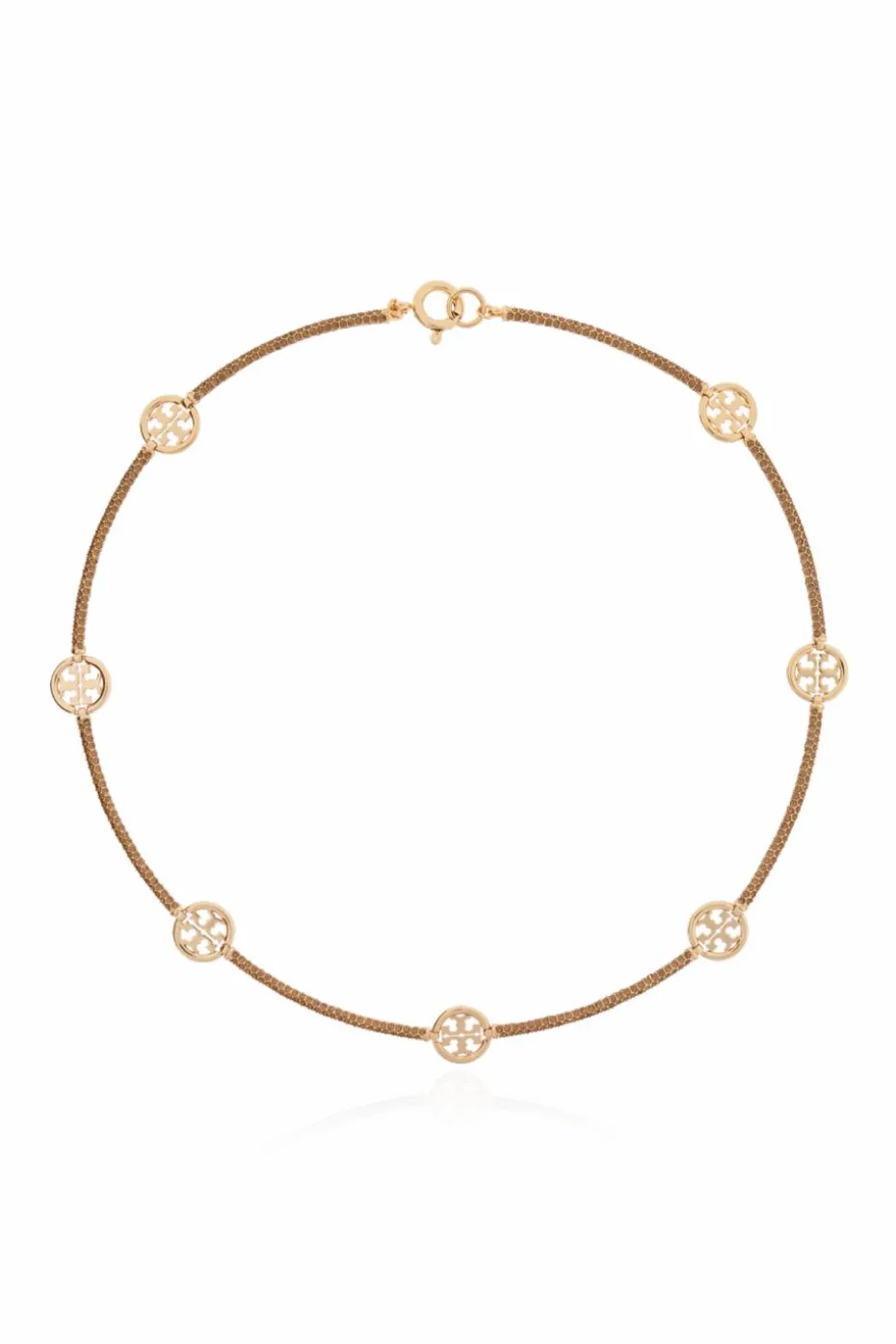 Tory Burch ZŁOTY Naszyjnik z logo