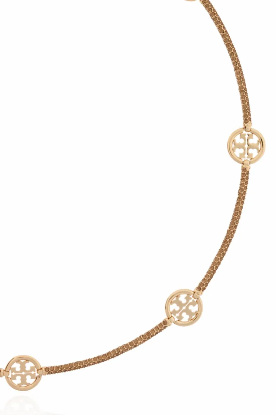 Tory Burch ZŁOTY Naszyjnik z logo