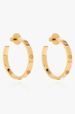 Tory Burch ZŁOTY Okrągłe kolczyki ‘Miller’