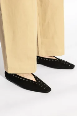 TOTEME CZARNY Skórzane buty