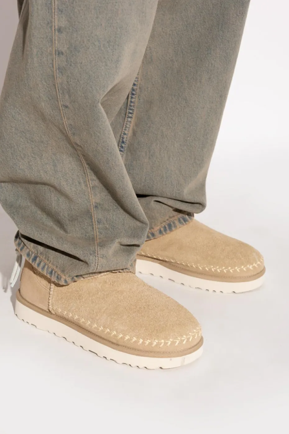 UGG beżowy Śniegowce `Classic Ultra Mini Biarritz`