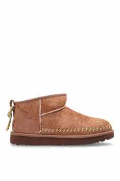 UGG beżowy Śniegowce `Classic Ultra Mini Biarritz`