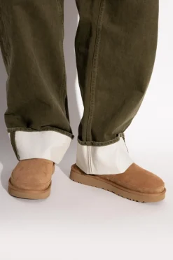 UGG BRĄZOWY Klapki `MGOLDENCOAST CLOG II`