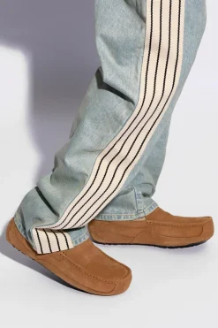 UGG BRĄZOWY Mokasyny z futrzanym wykończeniem ‘M Ascot’