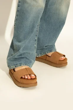 UGG BRĄZOWY Sandały `W DOLDENSTAR HI`