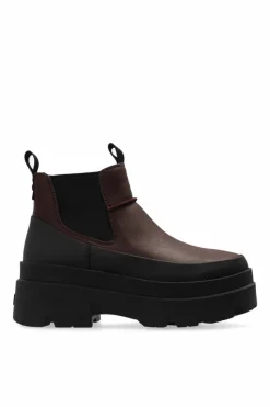 UGG BRĄZOWY Sztyblety `Brisbane` na platformie
