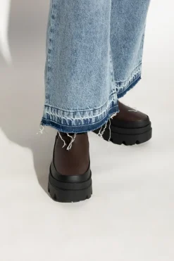 UGG BRĄZOWY Sztyblety `Brisbane` na platformie