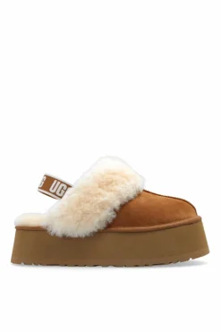 UGG BRĄZOWY Zamszowe buty ‘Funkette’ na platformie