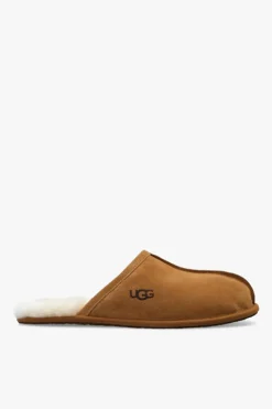 UGG BRĄZOWY Zamszowe kapcie ‘Scuff’