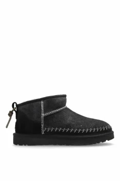UGG CZARNY Śniegowce `Classic Ultra Mini Biarritz`
