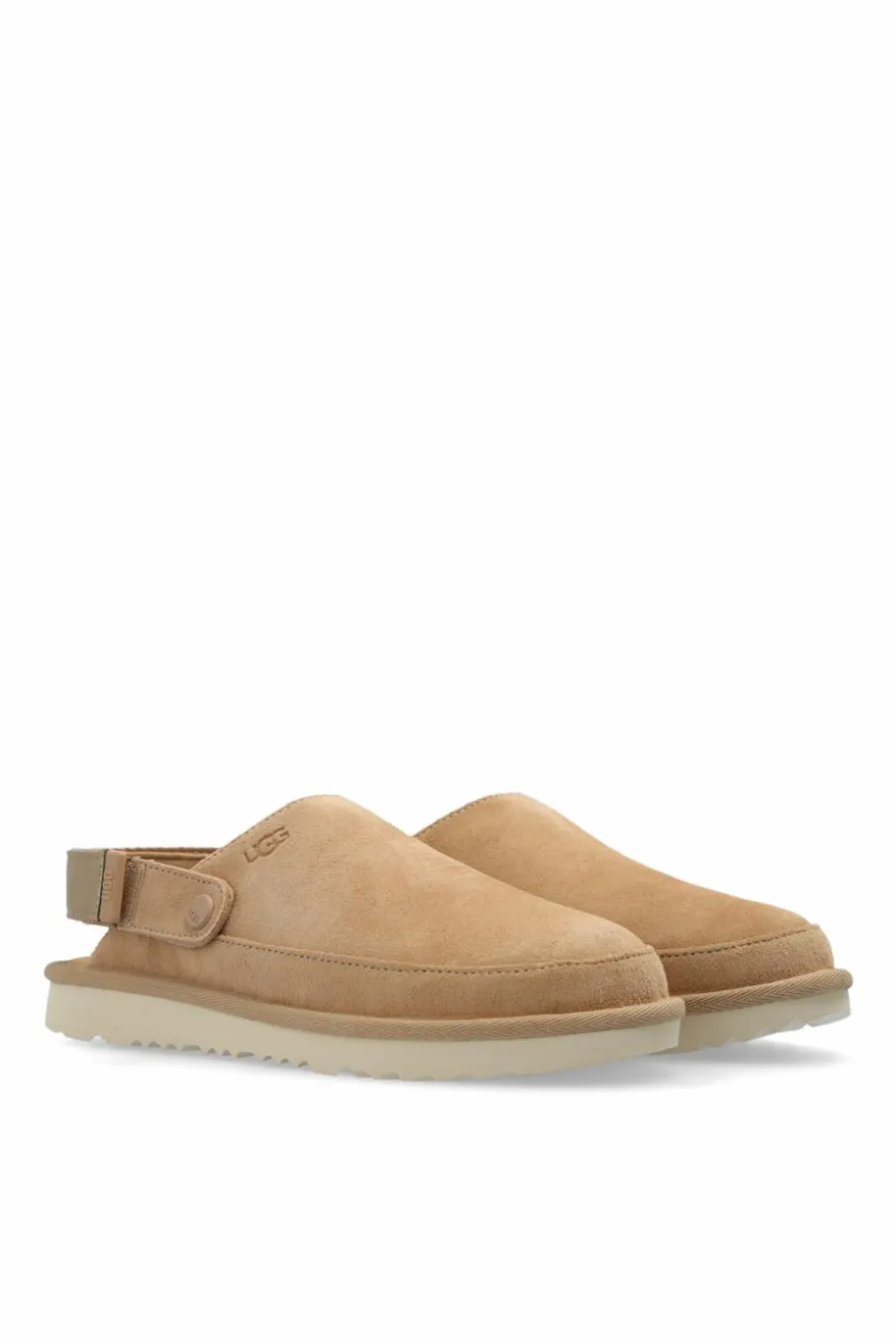 UGG Kids beżowy Skórzane buty `Goldenstar Clog`