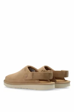 UGG Kids beżowy Skórzane buty `Goldenstar Clog`