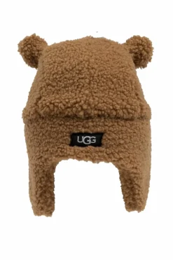 UGG Kids BRĄZOWY Czapka z uszami