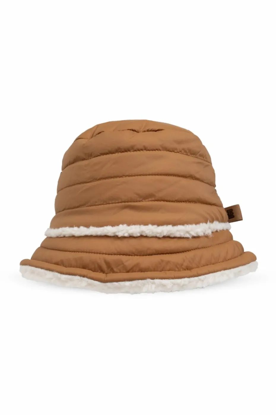 UGG Kids BRĄZOWY Kapelusz z materiału z recyklingu