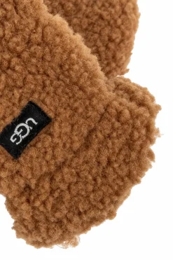 UGG Kids BRĄZOWY Polarowe rękawiczki