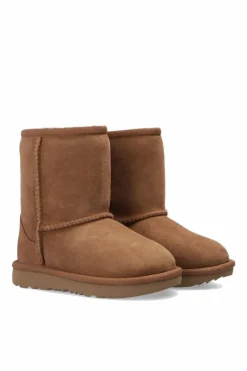 UGG Kids BRĄZOWY Zamszowe śniegowce ‘T-Classic II’