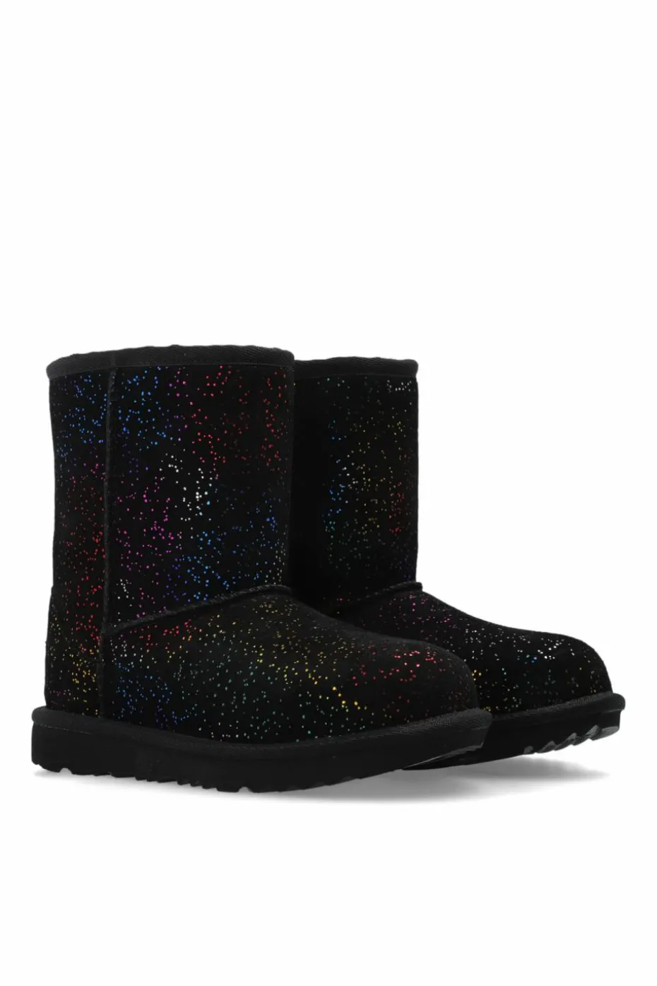 UGG Kids CZARNY Śniegowce `Kids Classic II Shimmer Sky’