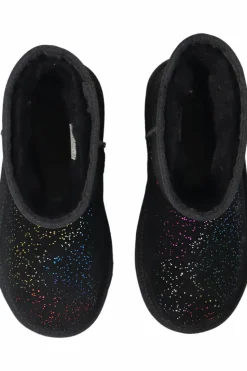 UGG Kids CZARNY Śniegowce `Kids Classic II Shimmer Sky’