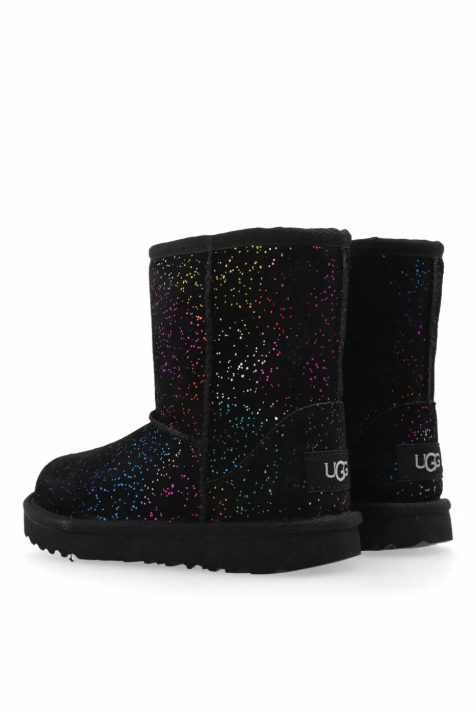 UGG Kids CZARNY Śniegowce `T Classic II Shimmer Sky`