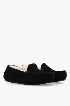 UGG Kids CZARNY Zamszowe buty ‘Ascot’ typu ‘loafers’