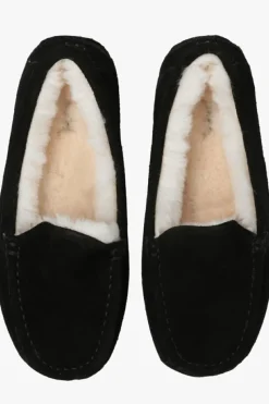 UGG Kids CZARNY Zamszowe buty ‘Ascot’ typu ‘loafers’