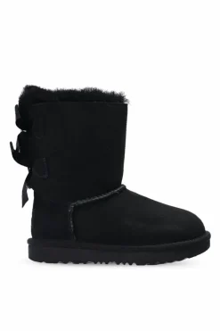 UGG Kids CZARNY Zamszowe śniegowce ‘Bailey Bow II’
