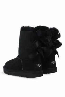 UGG Kids CZARNY Zamszowe śniegowce ‘Bailey Bow II’