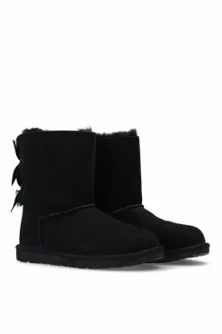 UGG Kids CZARNY Zamszowe śniegowce ‘Bailey Bow II’