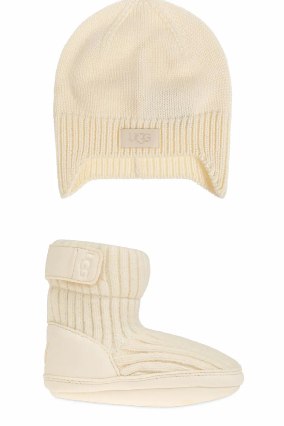 UGG Kids kremowy Zestaw niemowlęcy `Skylar And UGG Beanie`