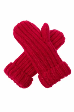 UGG Kids RÓŻOWY Rękawice z naszywką z logo