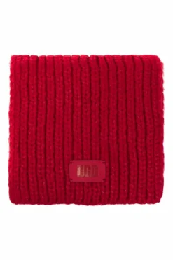 UGG Kids RÓŻOWY Szal z naszywką z logo