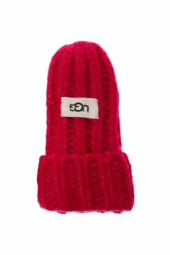 UGG Kids RÓŻOWY Zestaw: czapka i rękawice
