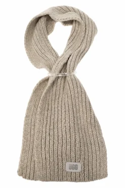 UGG Kids SZARY Szal z naszywką z logo