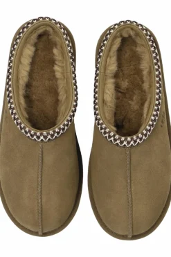 UGG Kids ZIELONY Zamszowe klapki ‘Tasman II’
