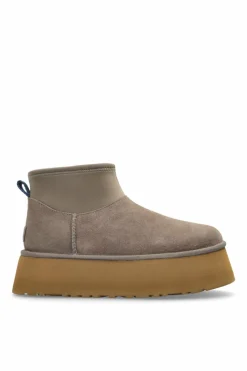 UGG SZARY Śniegowce na platformie`Classic Mini Dipper`