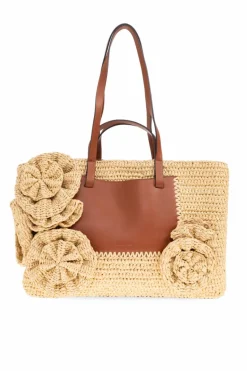 Ulla Johnson beżowy Torba `Lali Floral` typu `shopper`