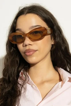 Valentino Eyewear BRĄZOWY Okulary przeciwsłoneczne `VLS-178`