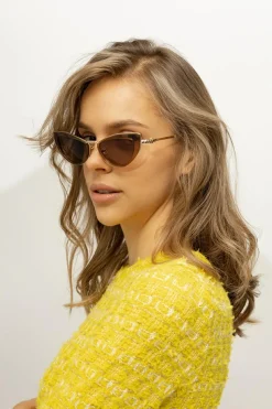 Valentino Eyewear BRĄZOWY Okulary przeciwsłoneczne