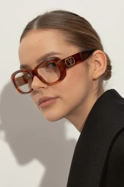Valentino Eyewear BRĄZOWY Okulary korekcyjne VLX-181`