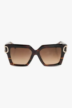 Valentino Eyewear BRĄZOWY Okulary przeciwsłoneczne
