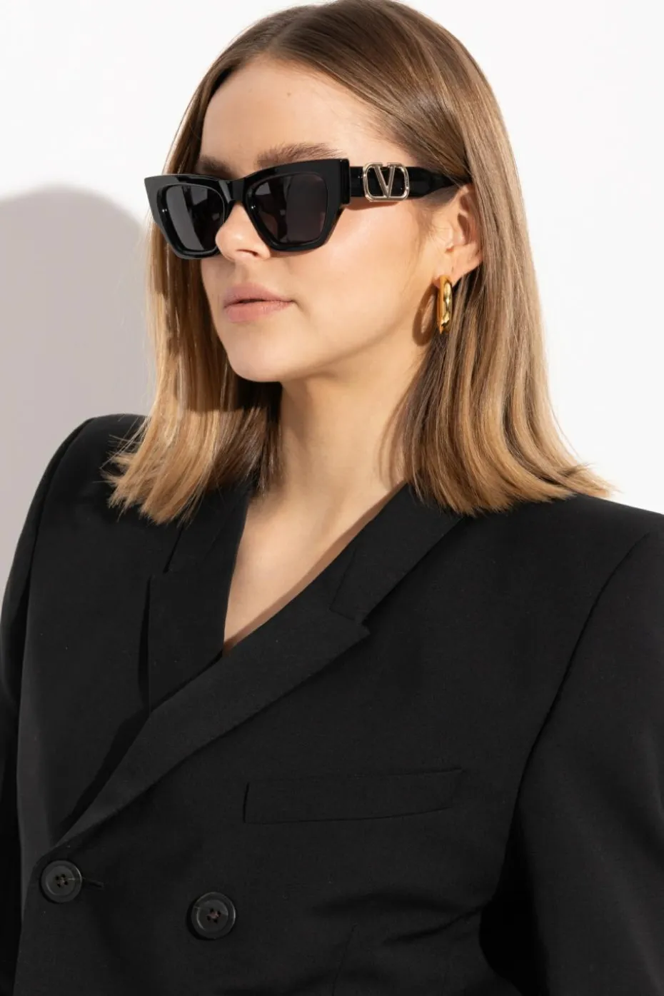 Valentino Eyewear CZARNY Okulary przeciwsłoneczne `V-SETTE`